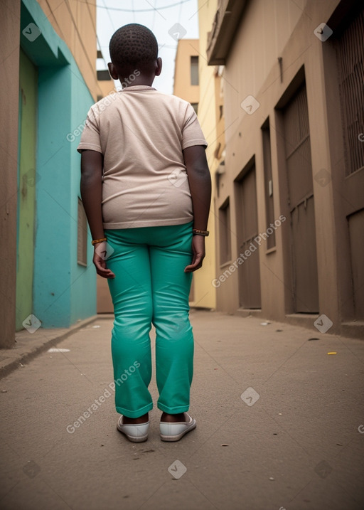 Kenyan child boy with  blonde hair