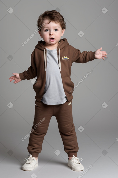 Australian infant boy with  brown hair