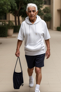 Jordanian elderly male with  white hair