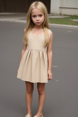 Child girl with  blonde hair