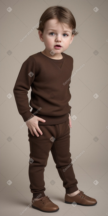 Hungarian infant boy with  brown hair