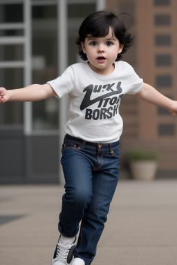 Dutch infant boy with  black hair