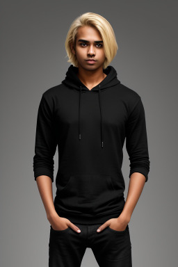 Sri lankan young adult male with  blonde hair