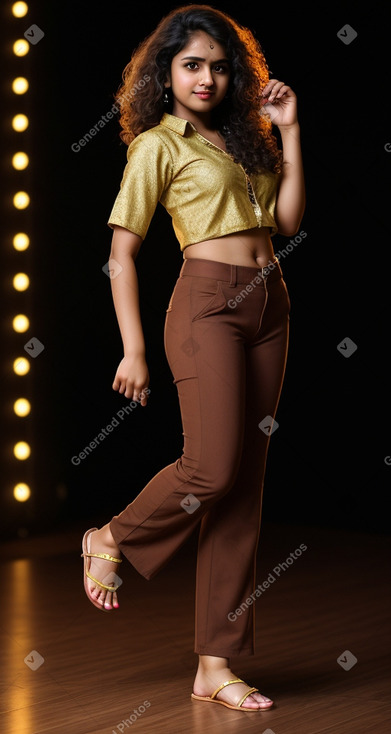 Bangladeshi young adult female with  brown hair