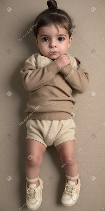 Syrian infant boy with  brown hair