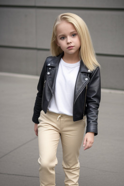 Canadian child female with  blonde hair