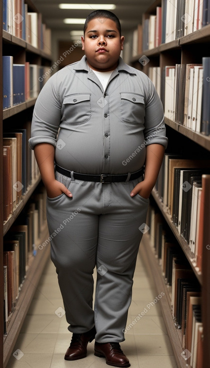 Honduran teenager boy with  gray hair