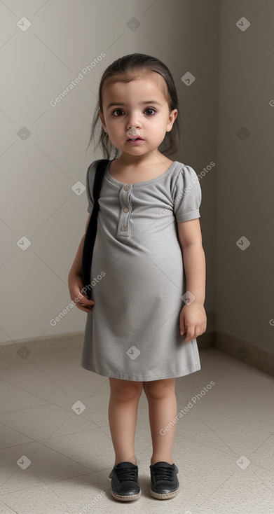 Algerian infant girl with  gray hair