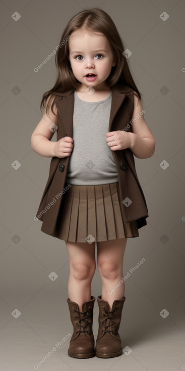 South african infant girl with  brown hair