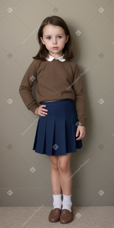 South african child female with  brown hair