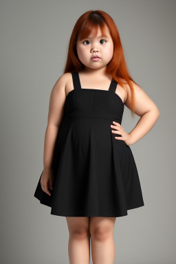 Indonesian child girl with  ginger hair