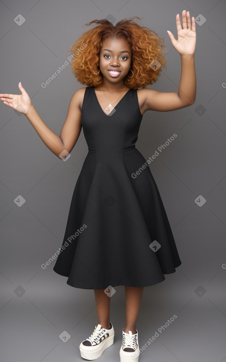 African american young adult female with  ginger hair