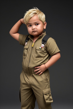 Nepalese infant boy with  blonde hair