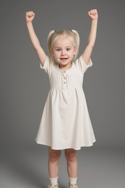 Swedish infant girl with  white hair