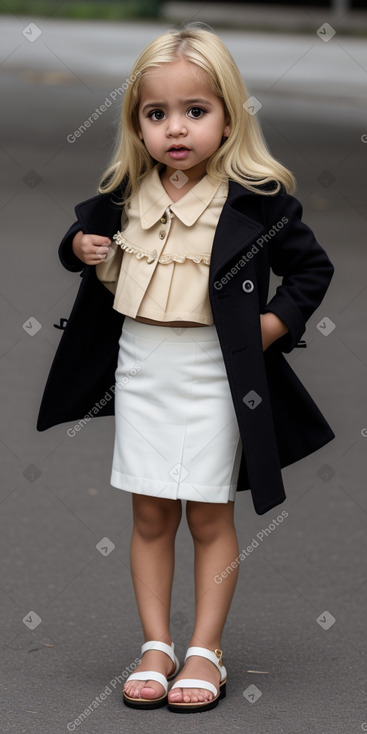 Venezuelan infant girl with  blonde hair