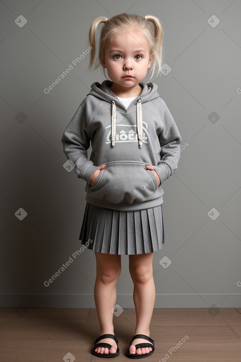 Norwegian infant girl with  gray hair