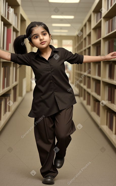 Pakistani infant girl with  black hair