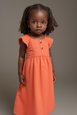 Nigerian infant girl with  brown hair