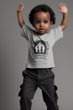 Somali infant boy with  black hair