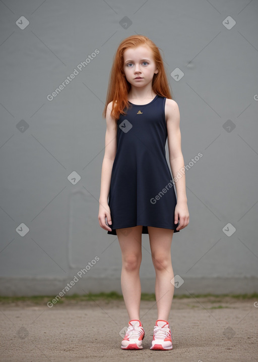 Lithuanian child girl with  ginger hair