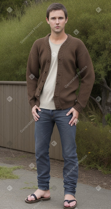 New zealand adult male with  brown hair