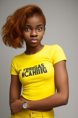 Nigerian teenager girl with  ginger hair