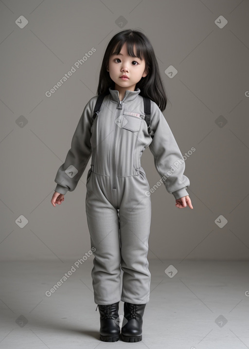 Korean infant girl with  gray hair