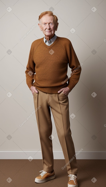 Elderly male with  ginger hair