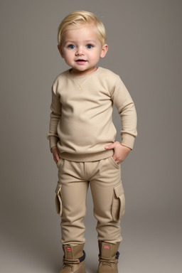 Panamanian infant boy with  blonde hair