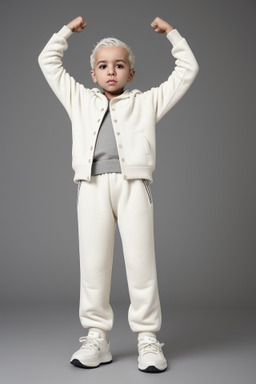 Saudi arabian infant boy with  white hair