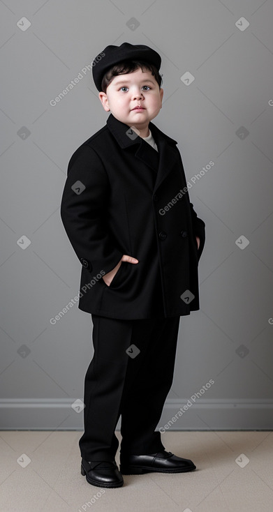 Danish infant boy with  black hair