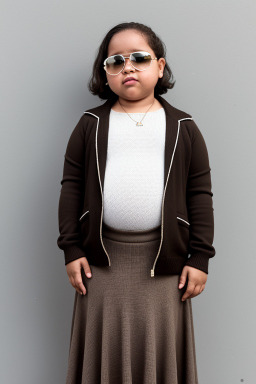 Dominican infant girl with  brown hair