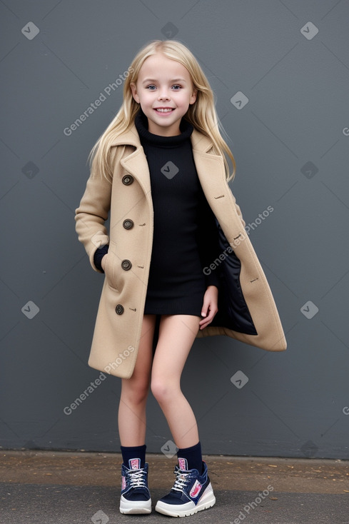 American child girl with  blonde hair