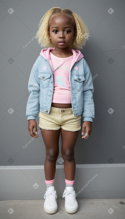 Ghanaian infant girl with  blonde hair