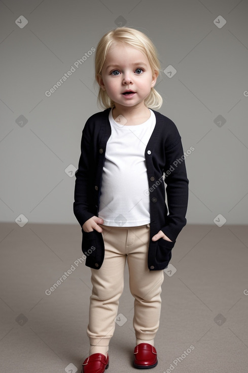 Swiss infant girl with  blonde hair