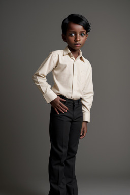 Malian child male with  black hair