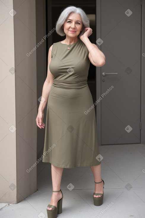 45 years female with  gray hair