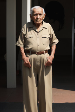 Guatemalan elderly male with  brown hair