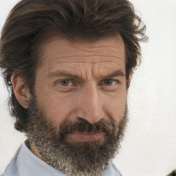Neutral white adult male with short  brown hair and brown eyes