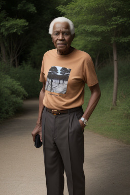 African american elderly male with  ginger hair