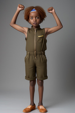 Sudanese child boy with  ginger hair