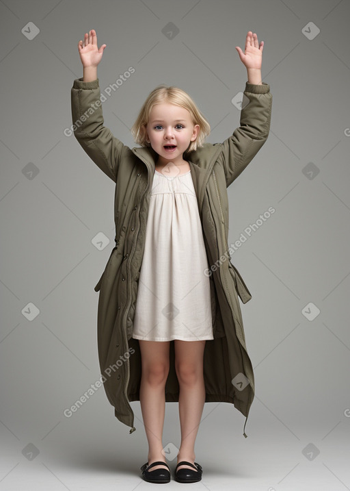 Czech infant girl with  blonde hair