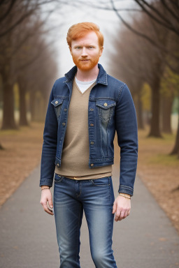 Indian adult male with  ginger hair