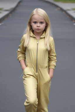 Finnish child female with  blonde hair