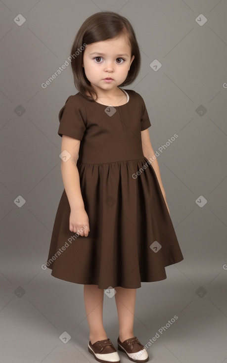 Ugandan infant girl with  brown hair