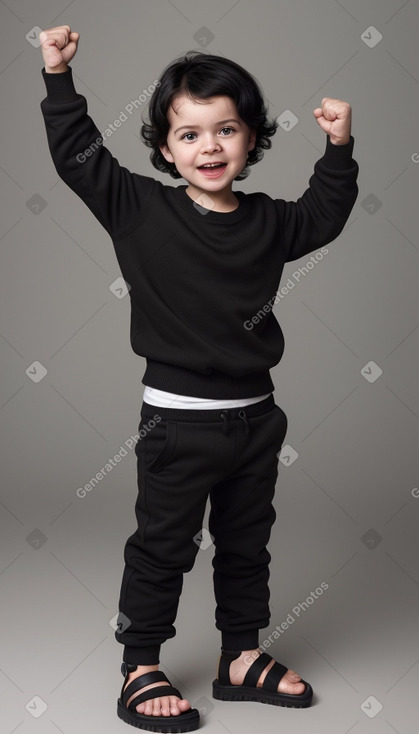 Danish infant boy with  black hair