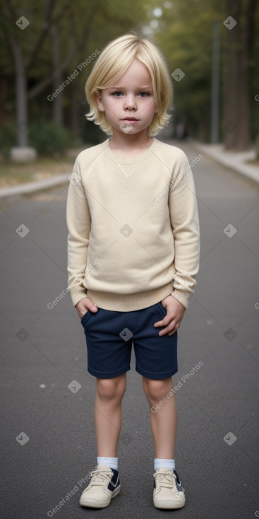 Croatian child boy with  blonde hair