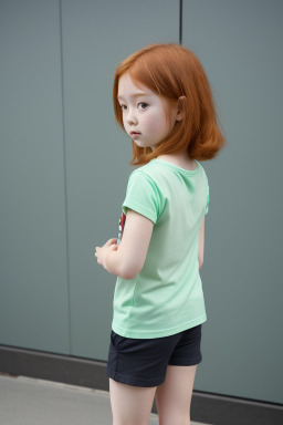 Japanese child female with  ginger hair