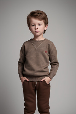 Norwegian child boy with  brown hair