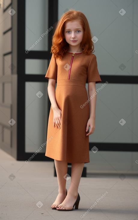 Emirati child female with  ginger hair